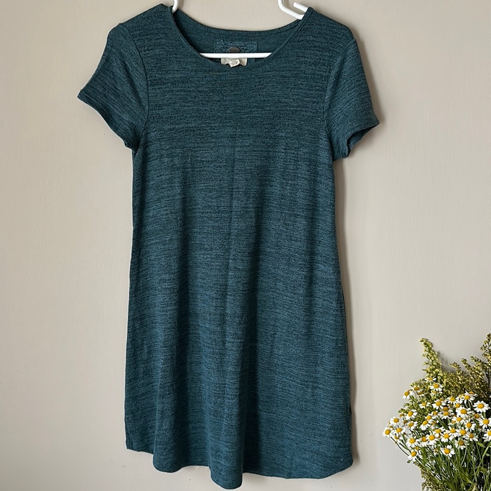 CUPIO KNIT DRESS UNIQUE TURQUOISE COLOR